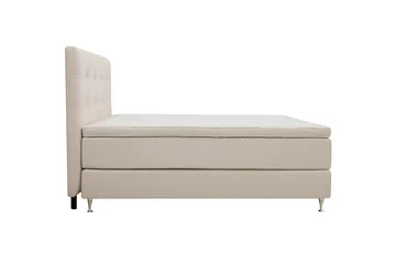Hilton Premium Komplett Sängpaket 180x200 cm Kontinentalsäng med Sänggavel - Ljusbeige Bouclé - Products - Möbler - Säng - Kontinentalsäng