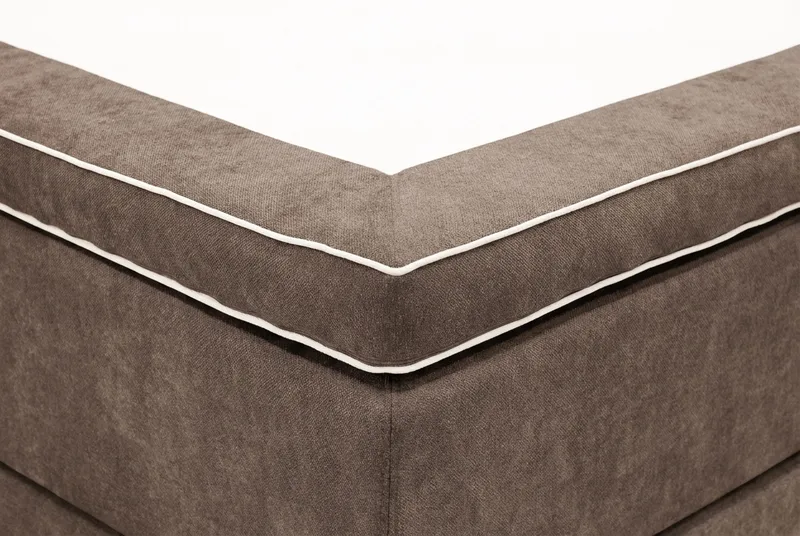 Hilton Premium Kontinentalsäng 160x200 cm - Brun Tyg - Products - Möbler - Säng - Kontinentalsäng