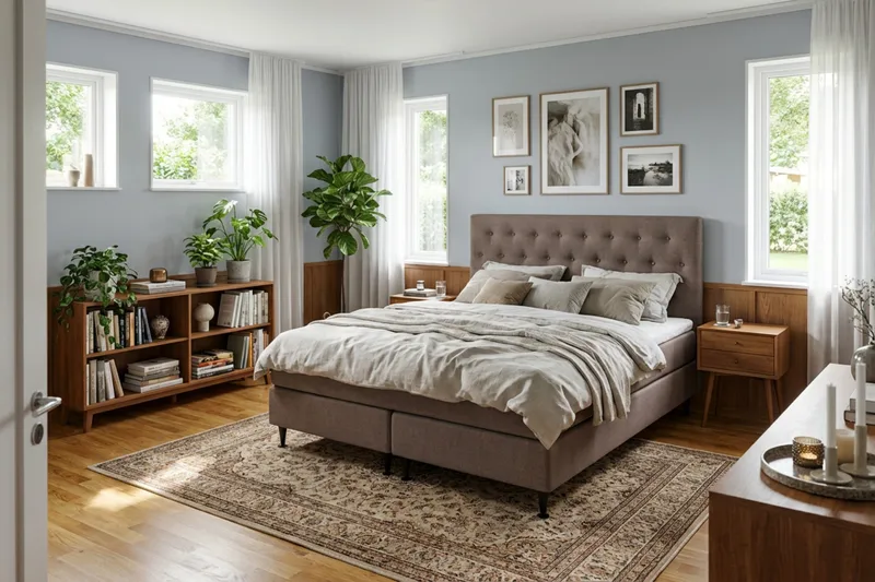 Hilton Plus Komplett Sängpaket 180x200 cm - Brun - Products - Möbler - Säng - Komplett sängpaket