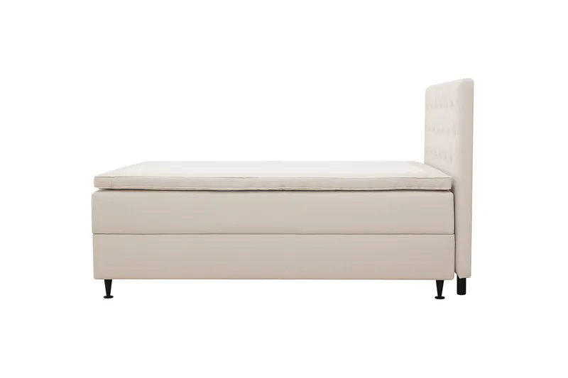Hilton Plus Komplett Sängpaket med Förvaring 140x200 cm - Ljusbeige - Products - Möbler - Säng - Säng med förvaring