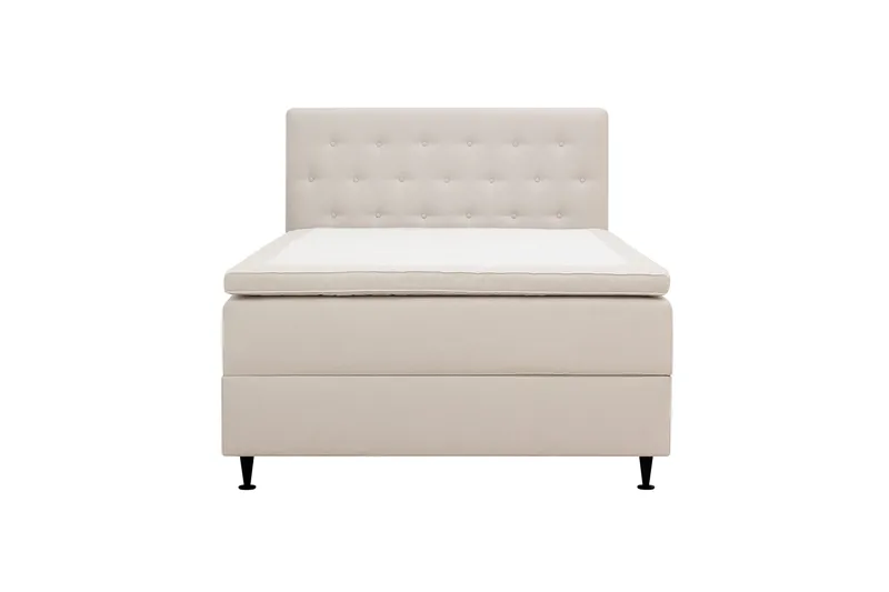 Hilton Plus Komplett Sängpaket med Förvaring 140x200 cm - Ljusbeige - Products - Möbler - Säng - Säng med förvaring