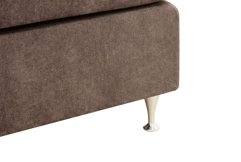 Hilton Premium Komplett Sängpaket 160x200 cm Kontinentalsäng med Sänggavel - Brun Tyg - Products - Möbler - Säng - Kontinentalsäng