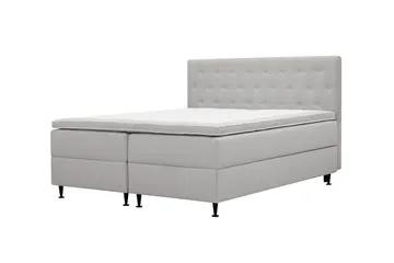 Hilton Plus Komplett Sängpaket med Förvaring 160x200 cm - Grå - Products - Möbler - Säng - Säng med förvaring