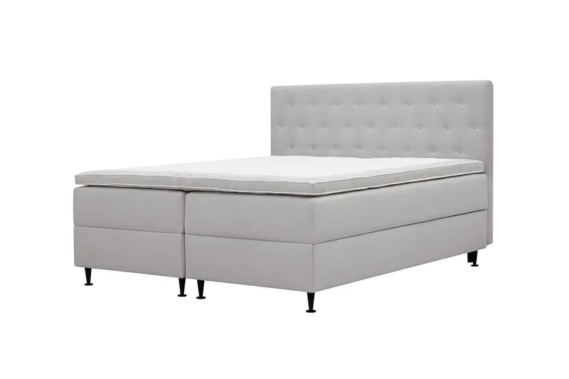 Hilton Plus Komplett Sängpaket med Förvaring 160x200 cm - Grå - Products - Möbler - Säng - Säng med förvaring