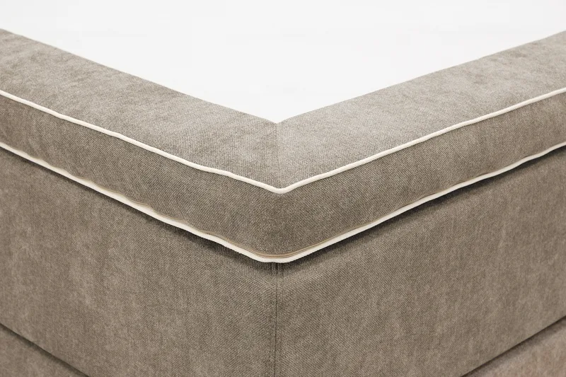 Hilton Premium Kontinentalsäng 180x200 cm - Ljusbrun Tyg - Products - Möbler - Säng - Kontinentalsäng