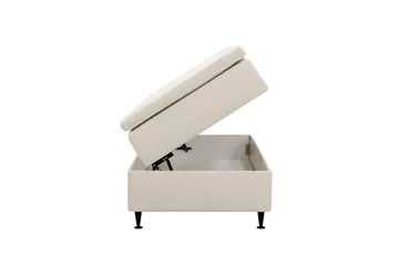 Hilton Plus Kontinentalsäng med Förvaring 90x200 cm - Ljusbeige - Products - Möbler - Säng - Säng med förvaring