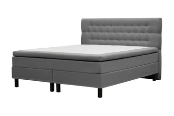 HVILA Classic Komplett Sängpaket 160x200 cm Kontinentalsäng med diamant sänggavel - Grå - Products - Möbler - Säng - Kontinentalsäng