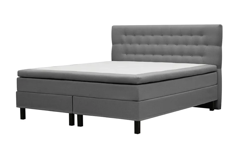 HVILA Classic Komplett Sängpaket 160x200 cm Kontinentalsäng med diamant sänggavel - Grå - Products - Möbler - Säng - Kontinentalsäng