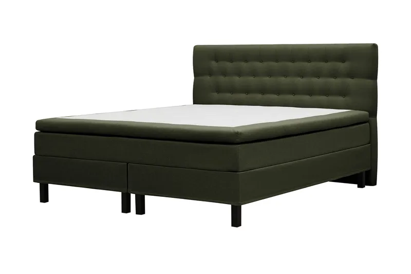 HVILA Classic Komplett Sängpaket 160x200 cm Kontinentalsäng med diamant sänggavel - Grön - Products - Möbler - Säng - Kontinentalsäng