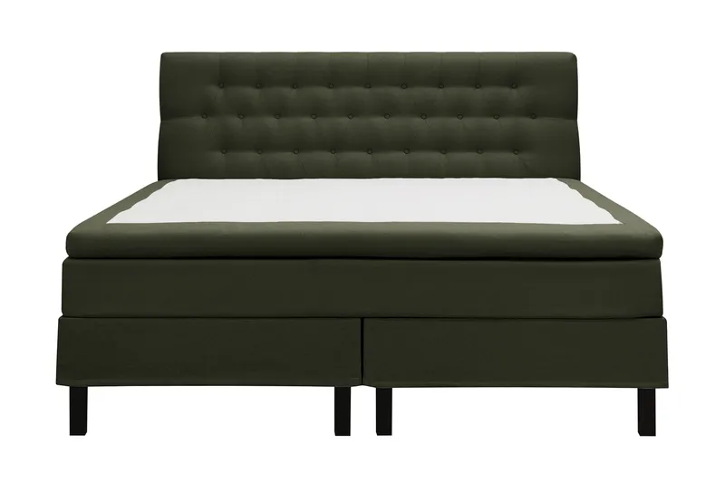 HVILA Classic Komplett Sängpaket 160x200 cm Kontinentalsäng med diamant sänggavel - Grön - Products - Möbler - Säng - Kontinentalsäng