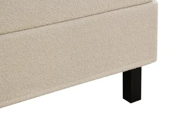 HVILA Classic Komplett Sängpaket 160x200 cm Kontinentalsäng med rutad sänggavel - Beige / Teddy - Products - Möbler - Säng - Kontinentalsäng
