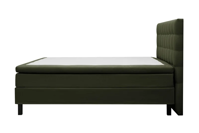 HVILA Classic Komplett Sängpaket 160x200 cm Kontinentalsäng med rutad sänggavel - Grön - Products - Möbler - Säng - Kontinentalsäng