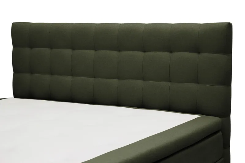 HVILA Classic Komplett Sängpaket 160x200 cm Kontinentalsäng med rutad sänggavel - Grön - Products - Möbler - Säng - Kontinentalsäng