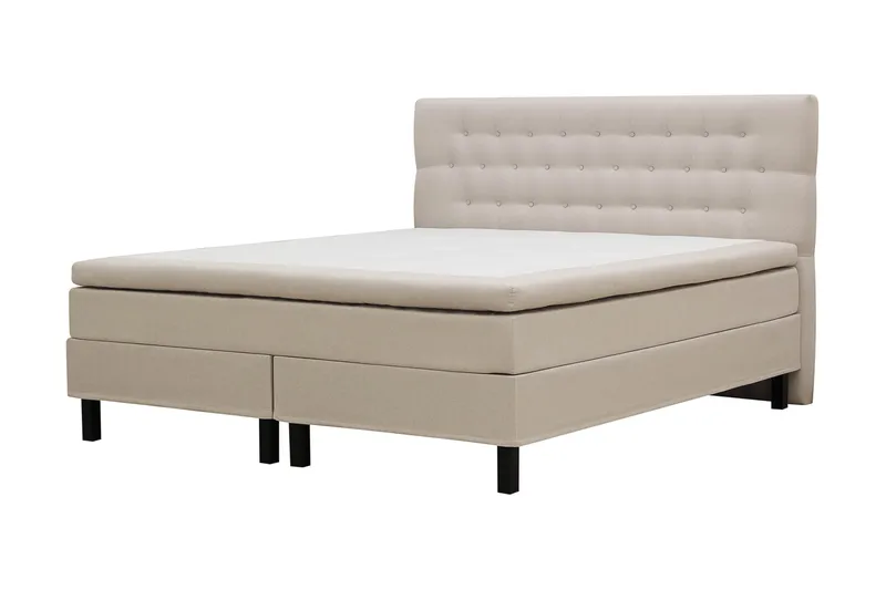 HVILA Classic Komplett Sängpaket 180x200 cm Kontinentalsäng med diamant sänggavel - Beige - Products - Möbler - Säng - Kontinentalsäng