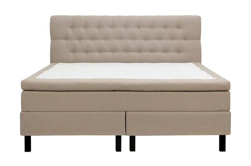 HVILA Classic Komplett Sängpaket 180x200 cm Kontinentalsäng med diamant sänggavel - Beige - Products - Möbler - Säng - Kontinentalsäng