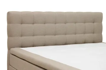 HVILA Classic Komplett Sängpaket 180x200 cm Kontinentalsäng med rutad sänggavel - Beige - Products - Möbler - Säng - Kontinentalsäng