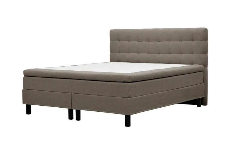 HVILA Classic Komplett Sängpaket 180x200 cm Kontinentalsäng med rutad sänggavel - Brun - Products - Möbler - Säng - Kontinentalsäng