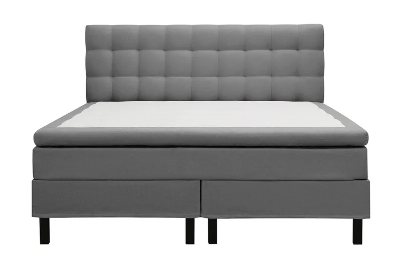 HVILA Classic Komplett Sängpaket 180x200 cm Kontinentalsäng med rutad sänggavel - Grå - Products - Möbler - Säng - Kontinentalsäng