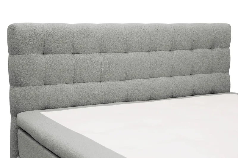 HVILA Classic Komplett Sängpaket 180x200 cm Kontinentalsäng med rutad sänggavel - Grå - Products - Möbler - Säng - Kontinentalsäng