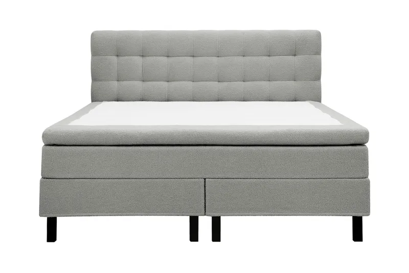 HVILA Classic Komplett Sängpaket 180x200 cm Kontinentalsäng med rutad sänggavel - Grå - Products - Möbler - Säng - Kontinentalsäng