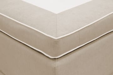 HVILA Lyx Komplett Sängpaket 160x200 cm Kontinentalsäng med knappad sänggavel - Beige - Products - Möbler - Säng - Kontinentalsäng