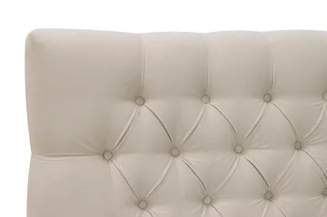 HVILA Lyx Komplett Sängpaket 160x200 cm Kontinentalsäng med knappad sänggavel i sammet - Beige / Sammet - Products - Möbler - Säng - Kontinentalsäng