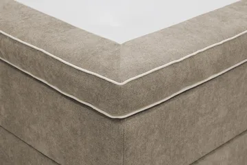 HVILA Lyx Komplett Sängpaket 180x200 cm Kontinentalsäng med knappad sänggavel i chenille - Brun - Products - Möbler - Säng - Kontinentalsäng