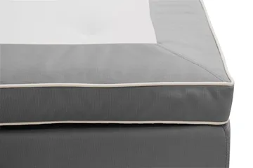 HVILA Lyx Komplett Sängpaket 180x200 cm Kontinentalsäng med knappad sänggavel i sammet - Ljusgrå - Products - Möbler - Säng - Kontinentalsäng