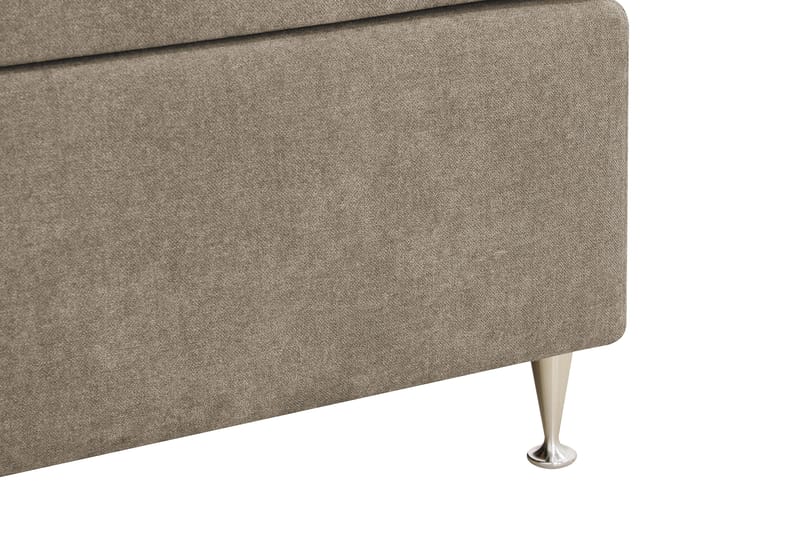 HVILA Lyx Kontinentalsäng 160x200 cm Kronos 15 Ljusgrå
