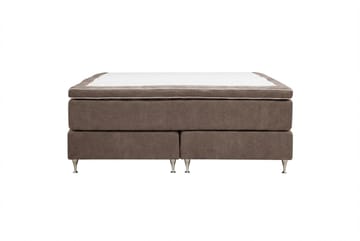 HVILA Premium Kontinentalsäng 180x200 cm - Brun Tyg - Products - Möbler - Säng - Kontinentalsäng