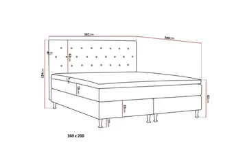 HVILA Plus Komplett Sängpaket 160x200 cm - Ljusbeige - Products - Möbler - Säng - Komplett sängpaket
