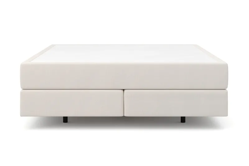 HVILA Premium Kontinentalsäng 180x200 cm med svävande effekt utan bäddmadrass, Vit