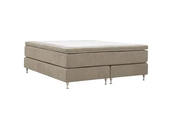 HVILA Premium Kontinentalsäng 180x200 cm - Ljusbrun Tyg - Products - Möbler - Säng - Kontinentalsäng