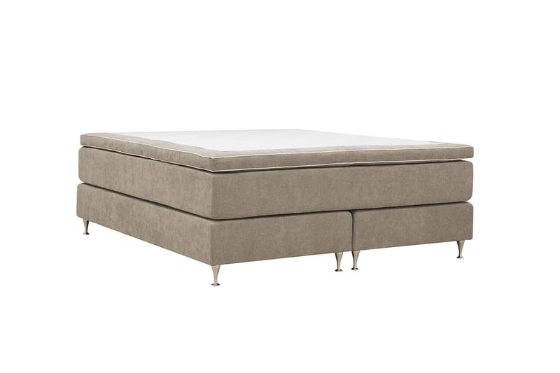 HVILA Premium Kontinentalsäng 180x200 cm - Ljusbrun Tyg - Products - Möbler - Säng - Kontinentalsäng