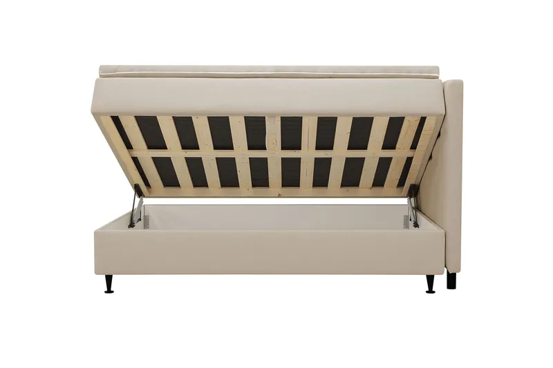HVILA Plus Komplett Sängpaket med Förvaring 140x200 cm - Beige - Products - Möbler - Säng - Säng med förvaring