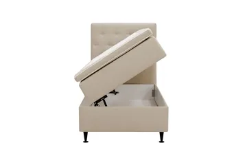 HVILA Plus Komplett Sängpaket med Förvaring 90x200 cm - Beige - Products - Möbler - Säng - Säng med förvaring