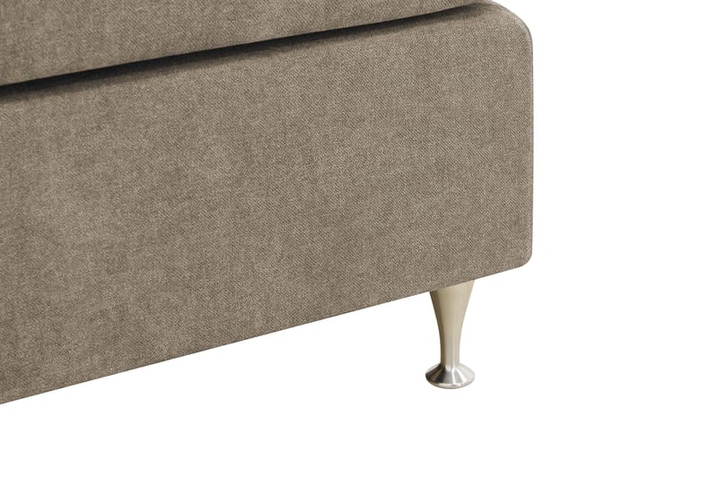 HVILA Premium Kontinentalsäng 180x200 cm - Ljusbrun Tyg - Products - Möbler - Säng - Kontinentalsäng