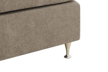HVILA Premium Kontinentalsäng 160x200 cm - Ljusbrun Tyg - Products - Möbler - Säng - Kontinentalsäng