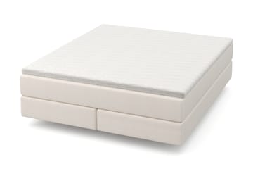 HVILA Premium Kontinentalsäng 180x200 cm med svävande effekt inkl. Bäddmadrass i Memoryskum med Tvättbar klädsel - Memoryskum - Products - Möbler - Säng - Komplett sängpaket