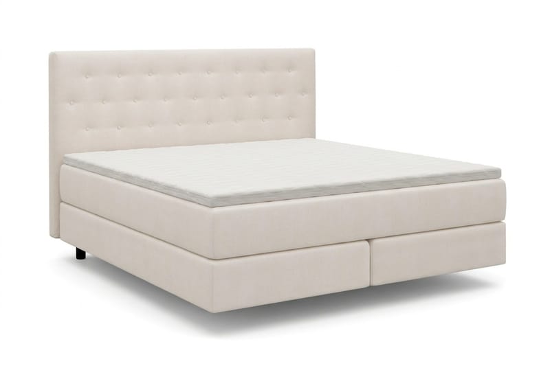 HVILA Premium Sängpaket Kontinentalsäng 180x200 cm med svävande effekt inkl. Bäddmadrass i Polyeterskum Medium - Medium - Products - Möbler - Säng - Komplett sängpaket