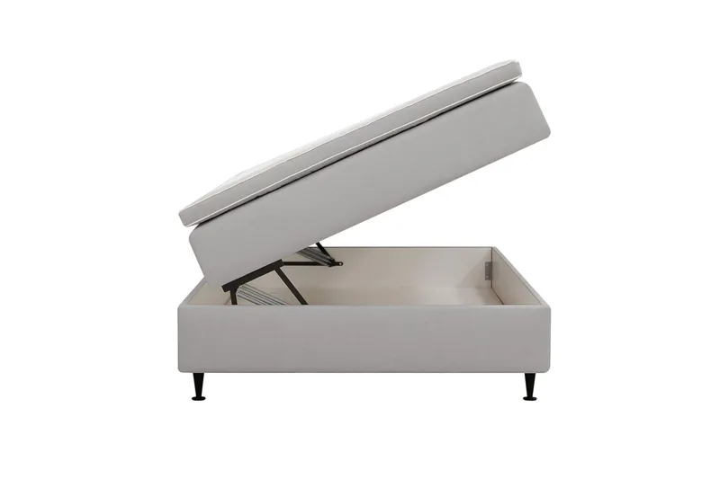 HVILA Plus Kontinentalsäng med Förvaring 120x200 cm - Grå - Products - Möbler - Säng - Säng med förvaring