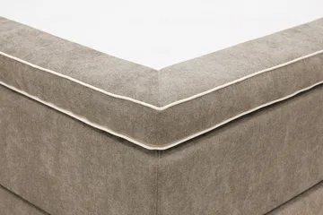 HVILA Premium Kontinentalsäng 180x200 cm - Ljusbrun Tyg - Products - Möbler - Säng - Kontinentalsäng