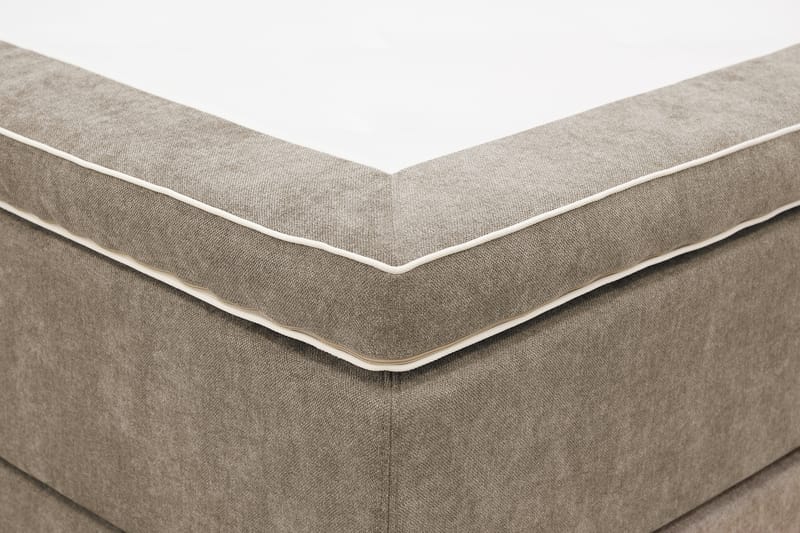 HVILA Premium Kontinentalsäng 180x200 cm - Ljusbrun Tyg - Products - Möbler - Säng - Kontinentalsäng