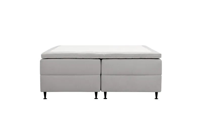 HVILA Plus Kontinentalsäng med Förvaring 180x200 cm Verita 81 Grå
