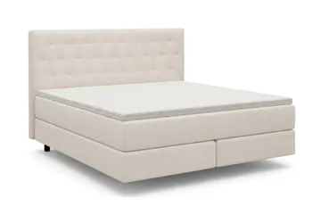 HVILA Premium Sängpaket Kontinentalsäng 180x200 cm med svävande effekt inkl. Bäddmadrass i Polyeterskum Mjuk/Medium med Tvättbar klädsel - Mjuk/Medium - Products - Möbler - Säng - Komplett sängpaket