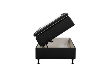 HVILA Plus Kontinentalsäng med Förvaring 90x200 cm - Antracit - Products - Möbler - Säng - Komplett sängpaket