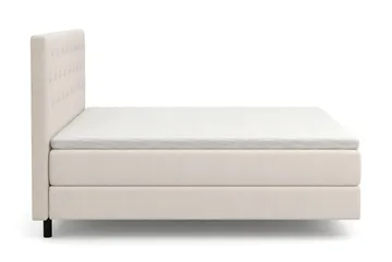 HVILA Premium Sängpaket Kontinentalsäng 180x200 cm med svävande effekt inkl. Bäddmadrass i Polyeterskum Mjuk/Medium med Tvättbar klädsel - Mjuk/Medium - Products - Möbler - Säng - Komplett sängpaket