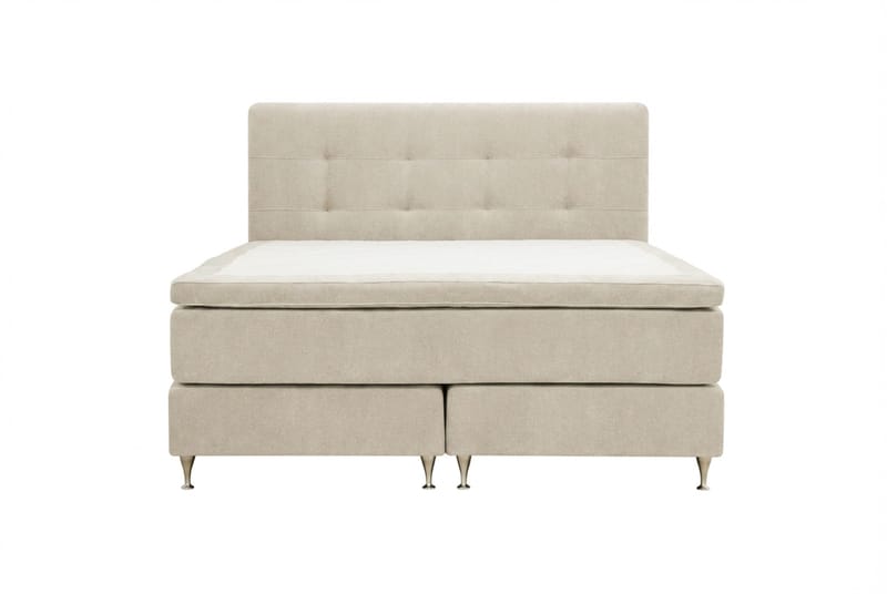 HVILA Premium Komplett Sängpaket 180x200 cm Kontinentalsäng med Sänggavel - Beige Tyg - Products - Möbler - Säng - Kontinentalsäng