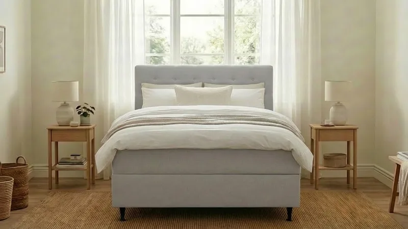 HVILA Plus Komplett Sängpaket med Förvaring 120x200 cm - Grå - Products - Möbler - Säng - Säng med förvaring