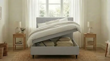 HVILA Plus Komplett Sängpaket med Förvaring 120x200 cm - Grå - Products - Möbler - Säng - Säng med förvaring
